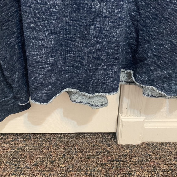 Blue Sweatshirt with Hood - Picture 3 of 7